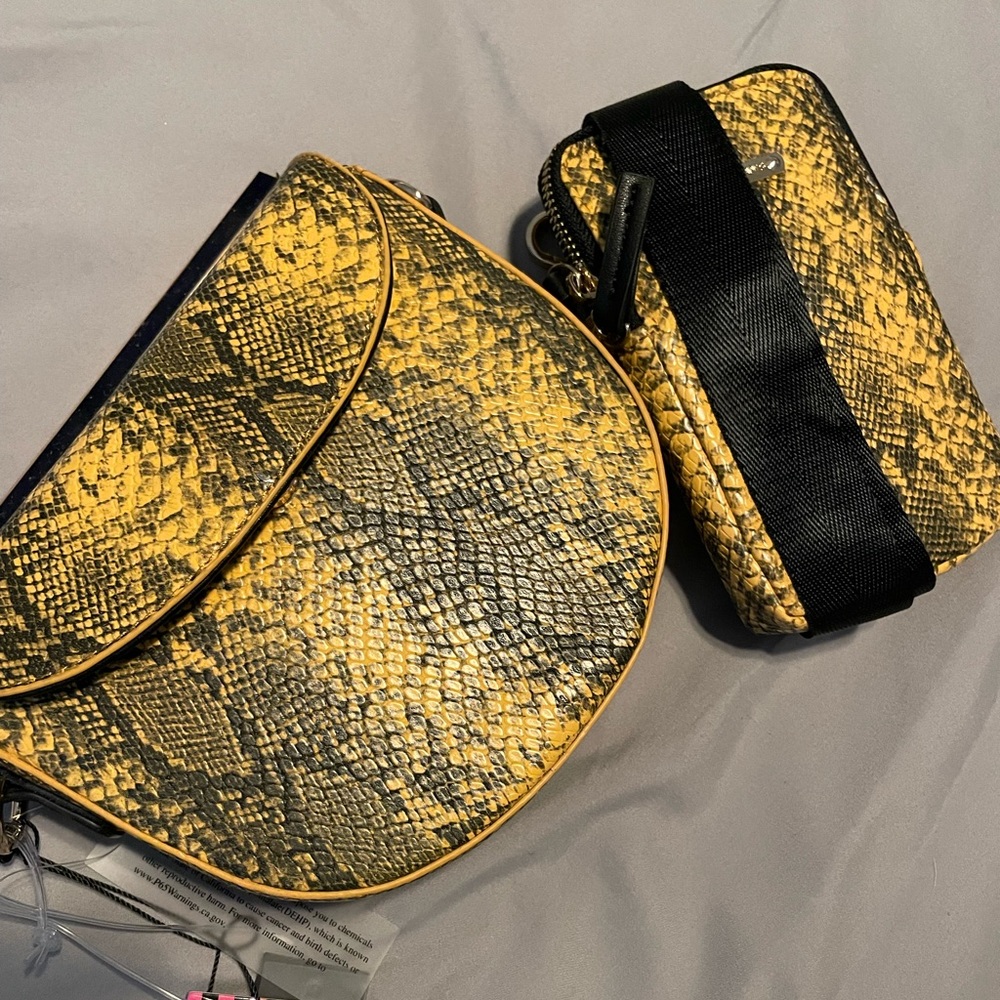 Faux snake skin purse